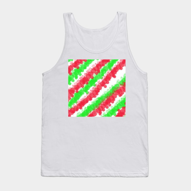 Red & Green Bright Splatter Tank Top by BlakCircleGirl